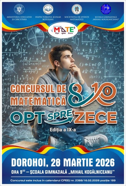 Concursul „Opt spre Zece” 2026
